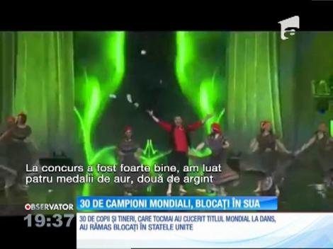 30 de români, campioni mondiali la dans, au rămas blocați în Statele Unite