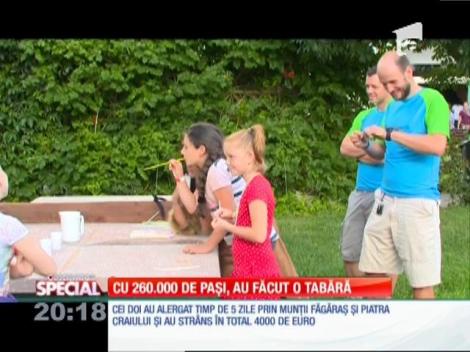 Special! Doi tineri aleargă peste 210 kilometri prin munţi, pentru a ajuta cincisprezece copii foarte bolnavi să meargă în tabăra vieţii lor
