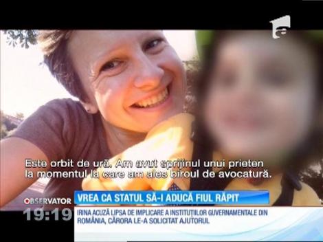 O mamă se plânge că autoritățile române nu au reușit să o ajute să-și aducă înapoi fiul răpit de tată