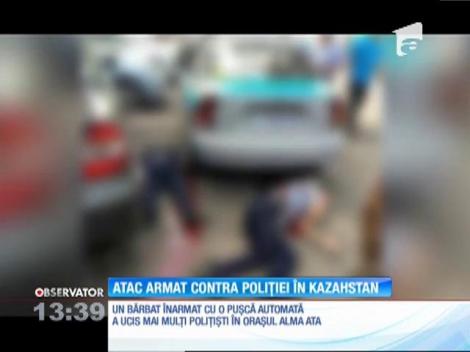 Un bărbat a împuşcat cel puţin şapte agenţi la o secţie de Poliţie din Kazahstan