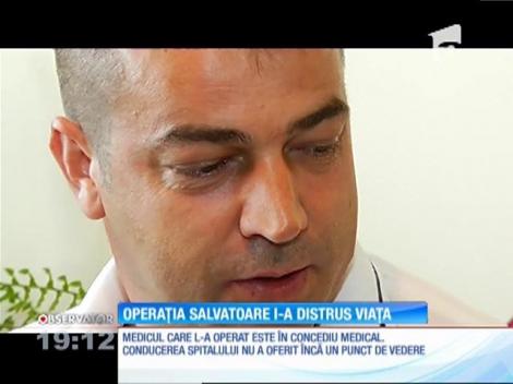 Un bărbat din Capitală spune că a luat stafilococul auriu în urma unei intervenţii chirurgicale la coloană