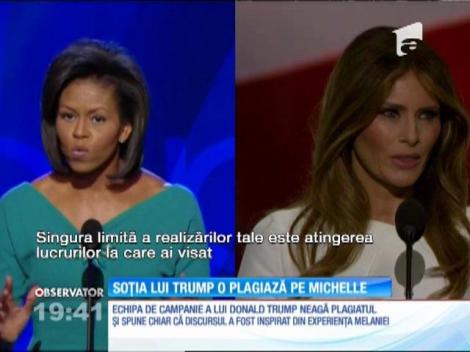 Soția lui Donald Trump o plagiază pe Michelle Obama