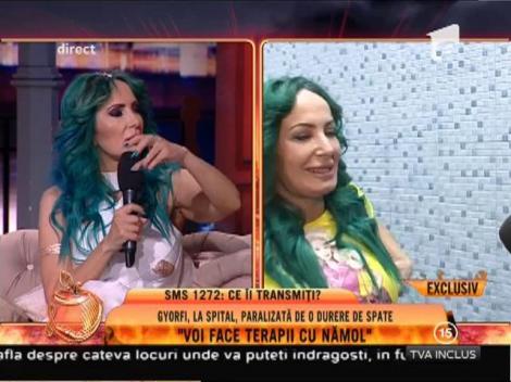 Daniela Gyorfi, la spital, paralizată de o durere de spate