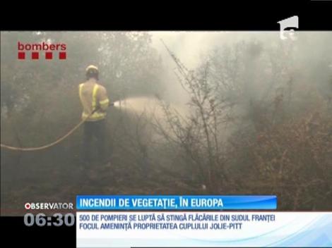 Incendiile de vegetaţie fac prăpăd în Catalonia şi în sudul Franţei