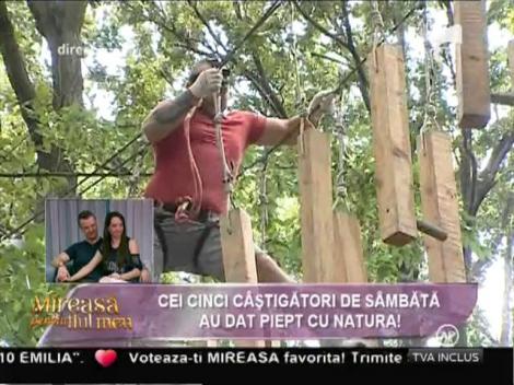 Cei cinci câştigători de sâmbătă au dat piept cu natura!