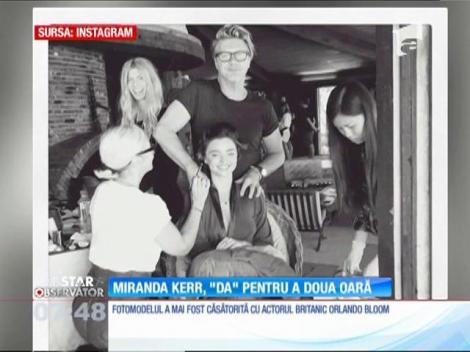 Orlando Bloom e istorie! Sexy-îngeraşul Miranda Kerr s-a logodit după doar un an de relaţie