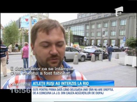 Atleții ruși au interzis la Olimpiada de la Rio