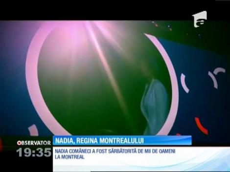 Nadia Comăneci a fost primită ca o regină la Montreal