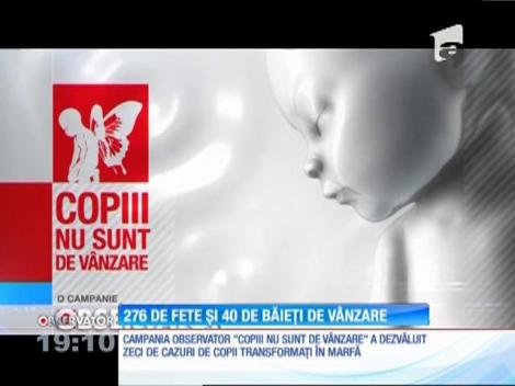Copii scoşi la vânzare de propria mamă: 276 de fete şi 40 de băieţi