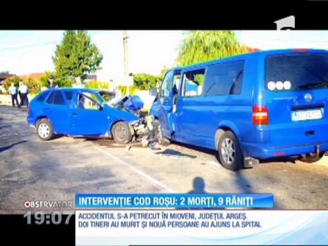 Accident violent în Mioveni, județul Argeș