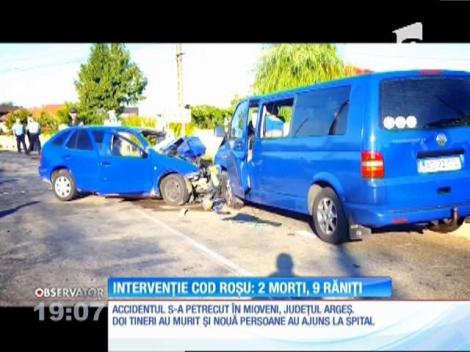 Accident violent în Mioveni, județul Argeș