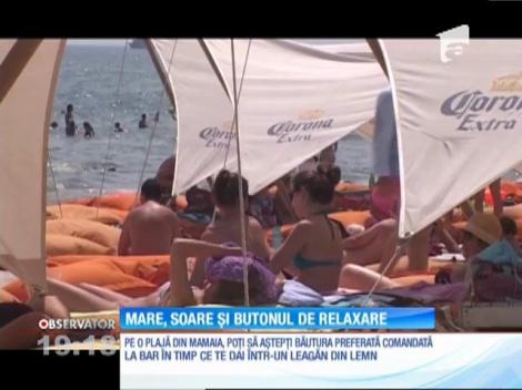 Pe o plajă din Mamaia, orice moft se îndeplineşte cu o apăsare de buton