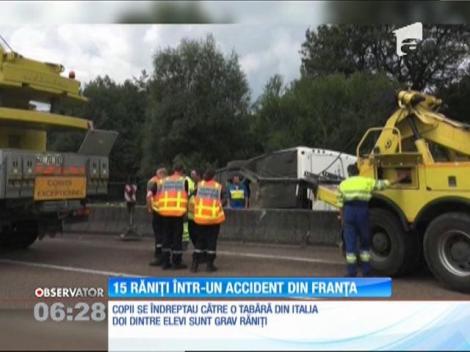 15 copii, răniți într-un accident din Franța