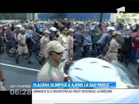 Flacăra Olimpică a ajuns la Sao Paolo