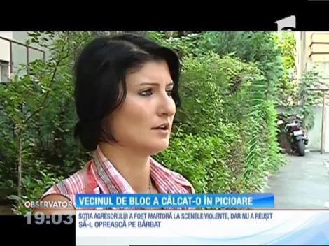 O tânără din București a fost bătută crunt de un vecin