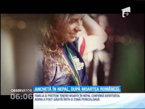 Anchetă în Nepal după moartea suspectă a Adinei, o tânără eminentă care e plecat singură în expediţie