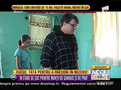 Fuego, tată pentru patru frățiori aflați într-o mizerie cruntă