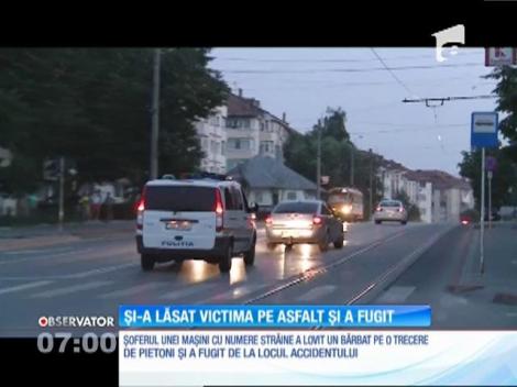 Poliţiştii din Botoşani caută un şofer care a lovit un bărbat pe trecerea de pietoni şi a fugit de la locul accidentului