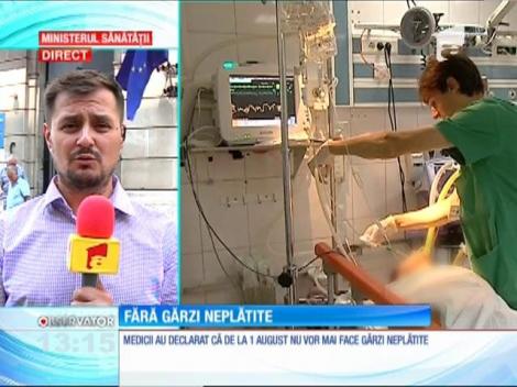 Medicii refuză să mai facă gărzi neplătite