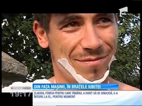 Un tânăr de 24 de ani s-a aruncat în faţă unei maşini, din dragoste