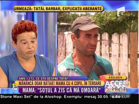 Tatăl tiran se apără: "Soţia mi-a dat cu scaunul în cap"