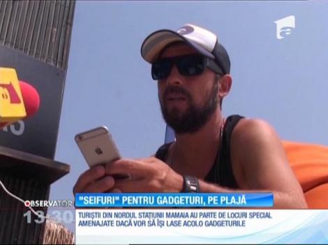 Locuri special amenajate pentru lăsarea gadgeturilor, în nordul stațiunii Mamaia