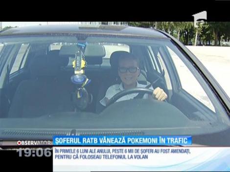 Un şofer RATB filmat în timp ce vâna pokemoni în trafic
