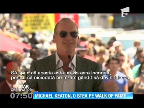 Actorul Michael Keaton a primit o stea pe Walk of Fame
