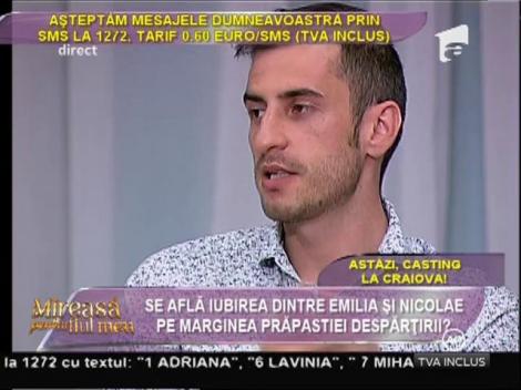 Probleme mari în cuplu! Cătălin de la “Mireasă pentru fiul meu” aduce acuzaţii grave: "Emilia îl joacă pe Nicolae pe degete de luni bune!"