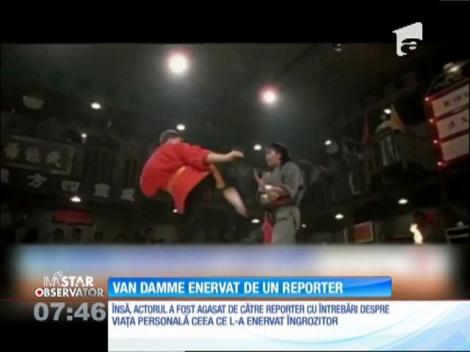 Jean Claude van Damme s-a enervat pe un reporter australian