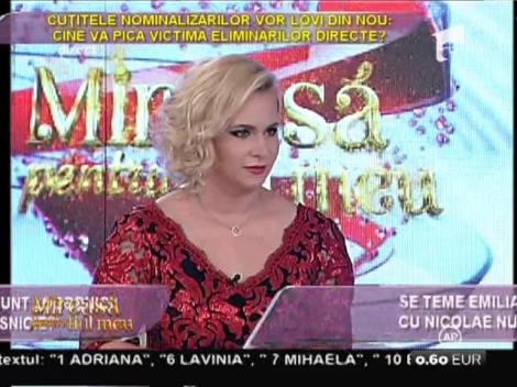 Emilia: "Competiţia m-a schimbat! Nu puteam să-mi cer scuze şi să-mi mărturisesc iubirea!"