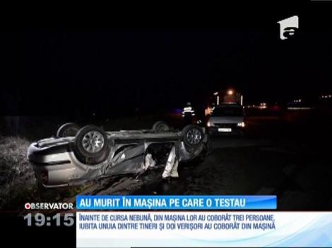 Doi tineri au murit în maşina pe care o testau