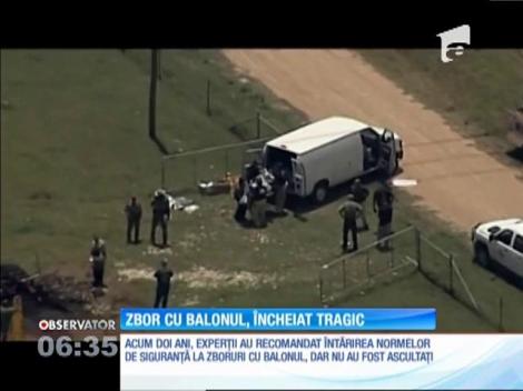 Imagine pentru rezultatul din știri Tragedie în Texas. Un balon cu 16 persoane la bord a luat foc în aer