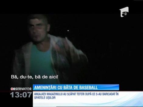 Administratorul unui magazin din Uricani a fost atacat cu o bâtă de baseball şi un cuţit