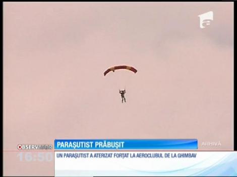 Un parașutist a aterizat forțat la Aeroclubul de la Ghimbav