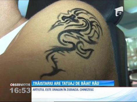 Mihai Trăistariu şi-a făcut tatuaj de băiat rău