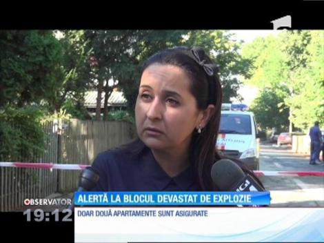 Un nou incendiu a izbucnit în blocul afectat de o explozie, la Iaşi