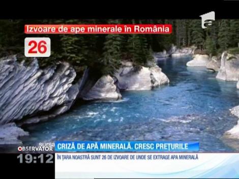 E criză de apă minerală îmbuteliată în hipermarketuri
