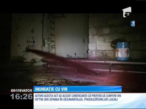 30 de mii de litri de vin, vărsați în semn de protest