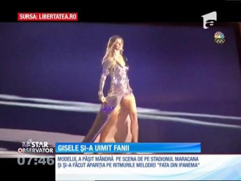 Gisele Bundchen a făcut senzaţie la deschiderea oficială a Jocurilor Olimpice de la Rio