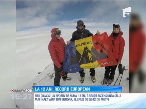 Un sportiv de doar 12 ani din Braşov a reuşit ascensiunea celui mai înal vârf din Europa