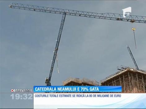 Cea mai mare catedrală din România e aproape gata! S-au cheltuit 40 de milioane de euro până în prezent