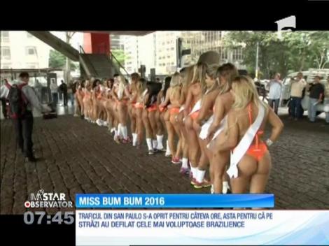 Braziliencele cu forme voluptoase participă la Miss Bum Bum 2016. Cine va primi titlul de "Cel mai frumos posterior din ţară"