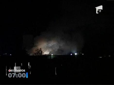 Depozit în flăcări, la Oltchim