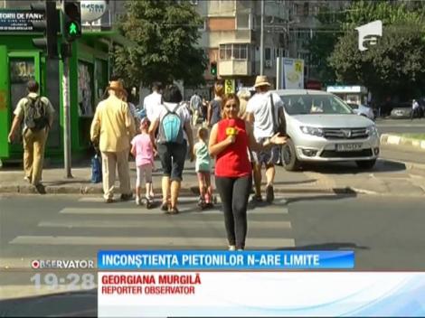 Inconştienţa pietonilor nu are limite