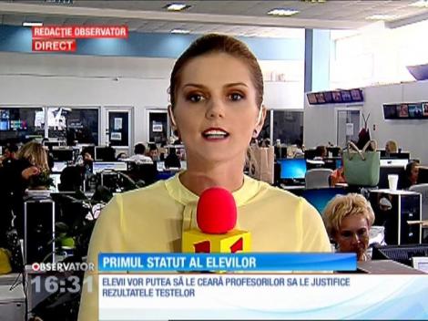 Ministerul Educaţiei a elaborat primul document care prevede drepturile şi obligaţiile elevilor