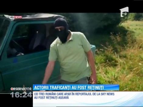 Cei trei români care apar în reportajul despre traficul de arme difuzat de Sky News au fost reţinuţi