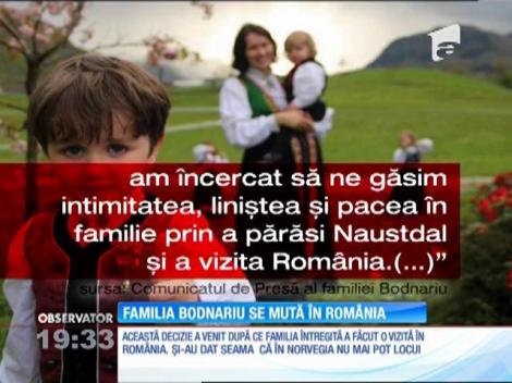 Familia Bodnariu se mută în România
