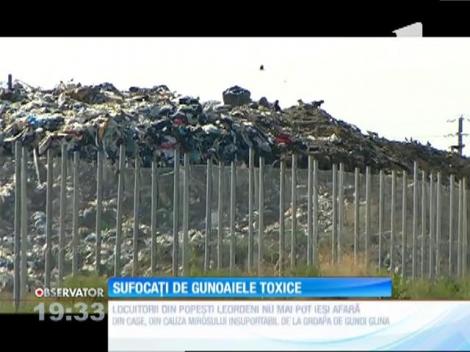 Situaţie disperată la doar câţiva kilometri de Capitală.  Oamenii sunt sufocați de gunoaie toxice!