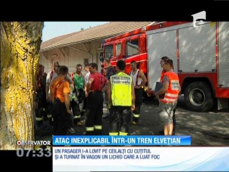 Atac sângeros cu un cuțit într-un tren din Elveția